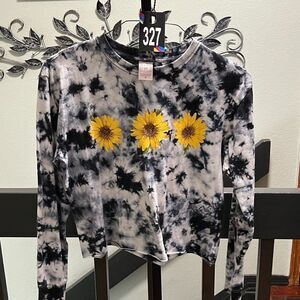Sunflower Tie-Dye Women's Top Size Small #327